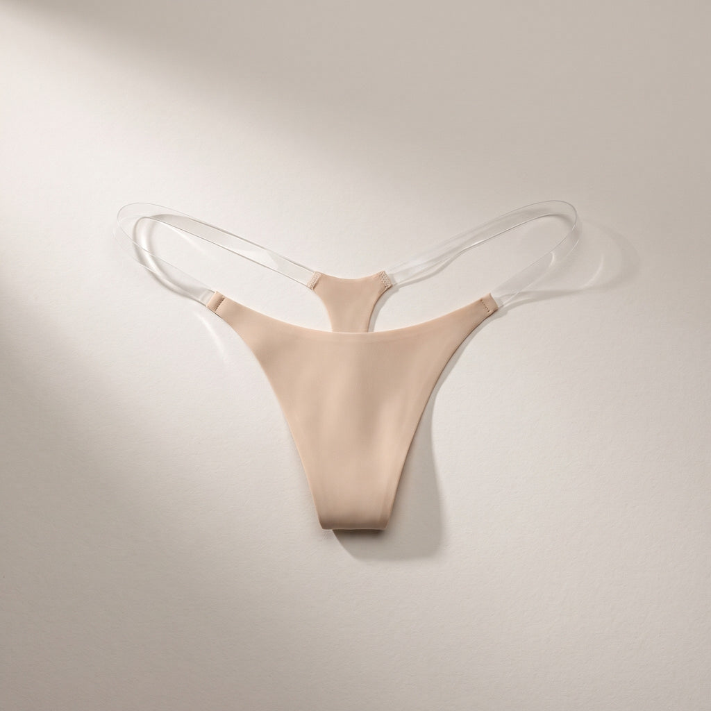Mauchi Ultrasoft String mit kristallklaren transparenten Seitenbändern