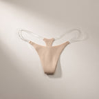 Mauchi Ultrasoft String mit kristallklaren transparenten Seitenbändern
