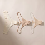 Mauchi Mix & Match 3er-Set – Seamless Tanga, Micro String und Ultrasoft String mit transparenten Bändern